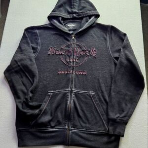 Hard Rock "Barcelona" Full Zip Hoodie Size S